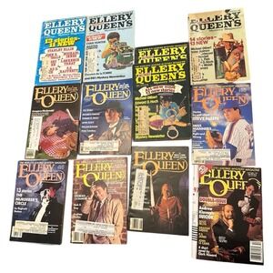 Ellery Queen's Mystery Magazine Lot of 12 70s, 80s, 1991 50th Anniversary Ed